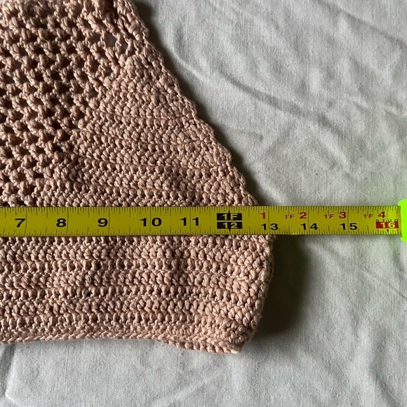 Wishlist Crop Top Crochet Dusty Rose SMALL - Picture 7 of 7